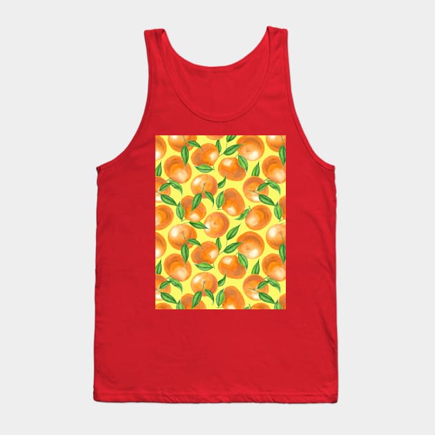 Watercolor tangerines Tank Top by katerinamk